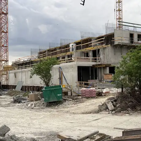 Budowa inwestycji mieszkaniowej Langiewicza 37 [kwiecień 2024] - fot 3